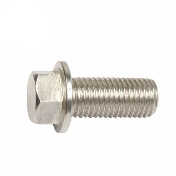 M52 Carbon Steel Fully Threaded Hex Flange Bolt With Washer photo-2