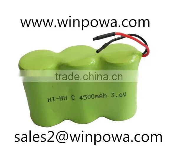 Ni-MH Rechargeable Battery Pack, 3.6V.4500mah