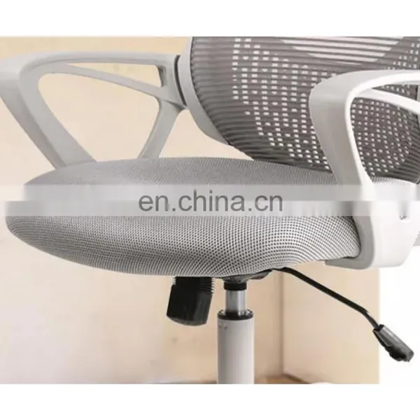 Gray Office Chair Ergonomic Desk Task Mesh Chair With Armrests Swivel Adjustable Height photo-5