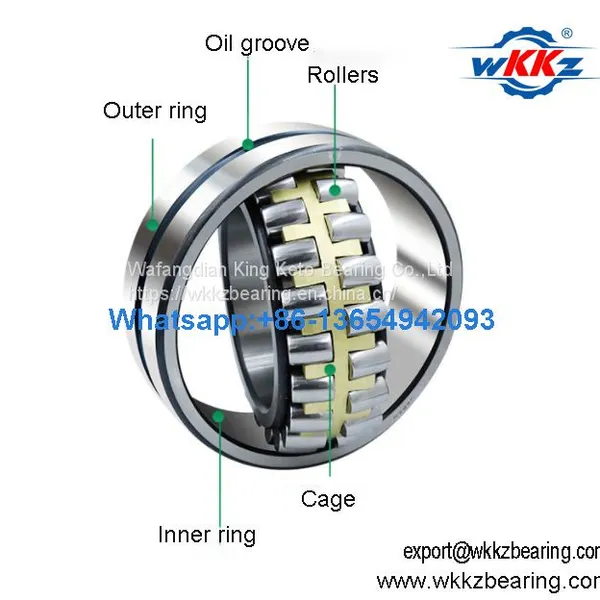 24184CA,24184CAK,24184CA/W33 WKKZ Spherical Roller Bearings 420X700X280mm Brass Cage High Durability Origin From China photo-2