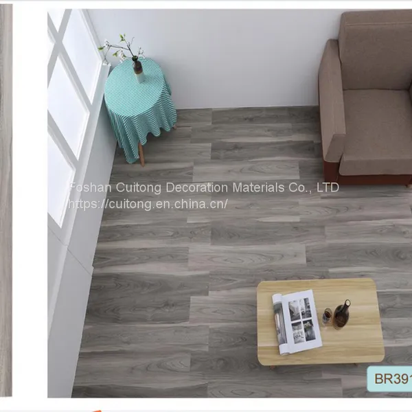 Vinyl Floor SPC Floor Wood Grain Stone Plastic Floor Sheet Plastic Floor Tile photo-3