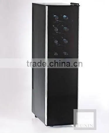 FUXIN:JC-53DLW..Silent 18 Bottle Dual Zone Touchscreen Wine Refrigerator Slimline Edition