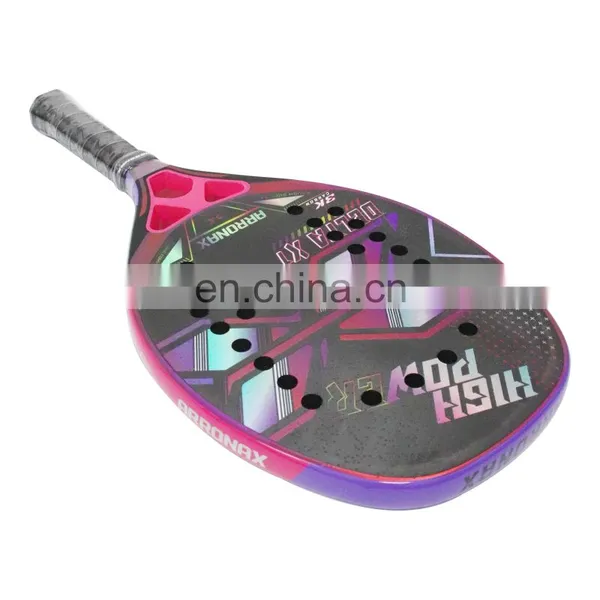 Wholesale Best Quality Fashion Face 24K Carbon Beach Tennis Racket photo-4
