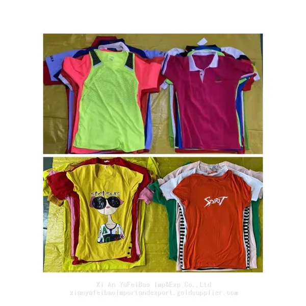TOP A T Shirts Thrift Japan uk Used Clothing Branded Summer Used Clothes Bales Mixed Used Clothes Men Polo Shirt in Bulk