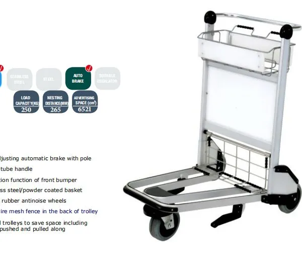 Airport Luggage Baggage Trolley Cart With Wheels photo-2