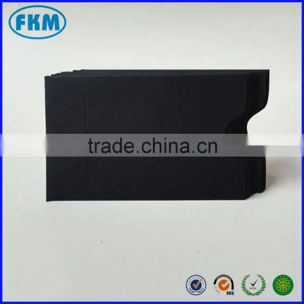 Open End Notched Edge, Gift Certificate Holder Escort Card Holder Black Card Sleeve photo-4
