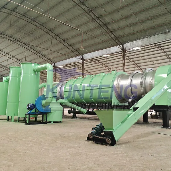 Candlenut Shell Rotary Carbonization Furnace Continuous Sawdust Carbonization Equipment EPC photo-4