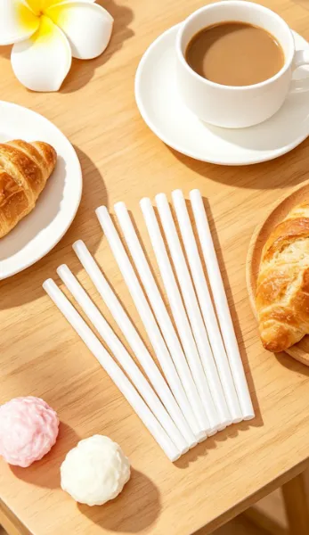Individual Wrapped Disposable Biodegradable Straw Compostable PLA Straw photo-3
