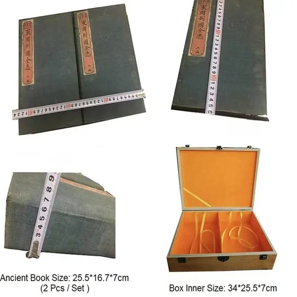 Ancient Book, Xuan Paper Yinpu Family Genealogies Collection of Seal Stamps Camphor Wood Box Set Ancient Gifts photo-4