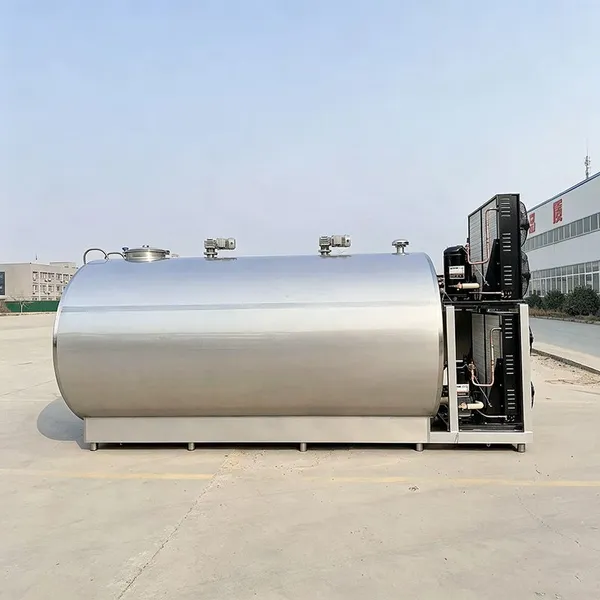 Stainless Steel Vertical Milk Cooler Chilling Tank 10000L Horizontal Milk Cooling Storage Tank