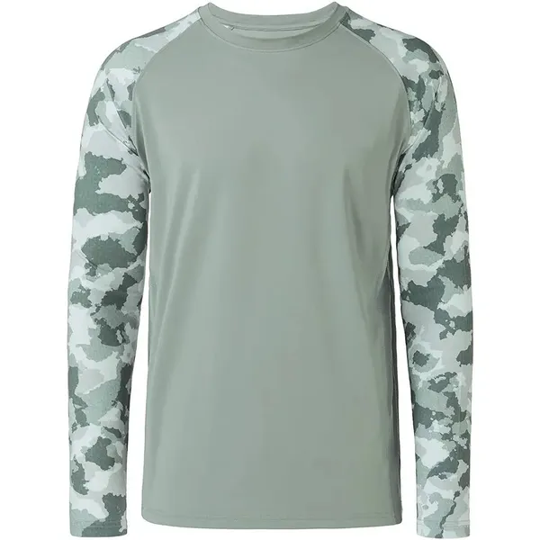 Custom LOGO Breathable Long Sleeve Dry-Fit Fishing Wear Quick Dry UV Protection Spf UPF 50 Durable Polyester Men Fishing Shirt