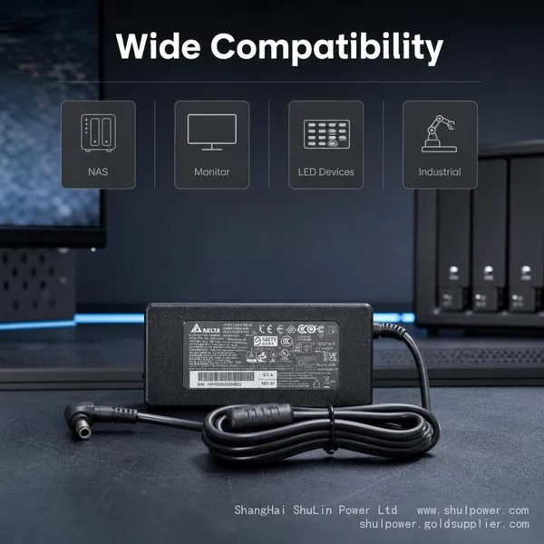 Delta Original 90W Power Adapter DPS-90AB-3 12V 7.5A DC 5.5x2.5mm for NAS Industrial Monitor LED