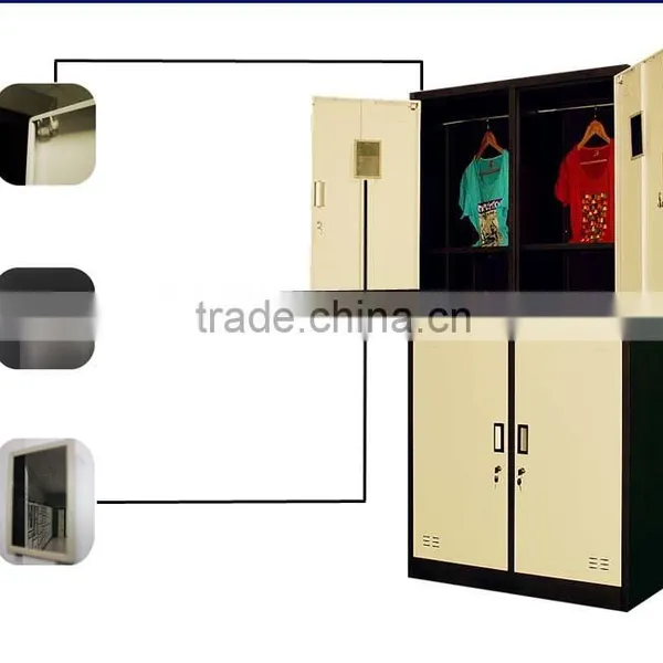 Factory Direct Price Half Height 4 Door Steel Material Office Use Locker photo-2