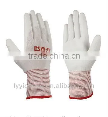 Anti-static Gloves Grey PU Coated Gloves With 13Gauge Nylon Liner PU Gloves photo-5