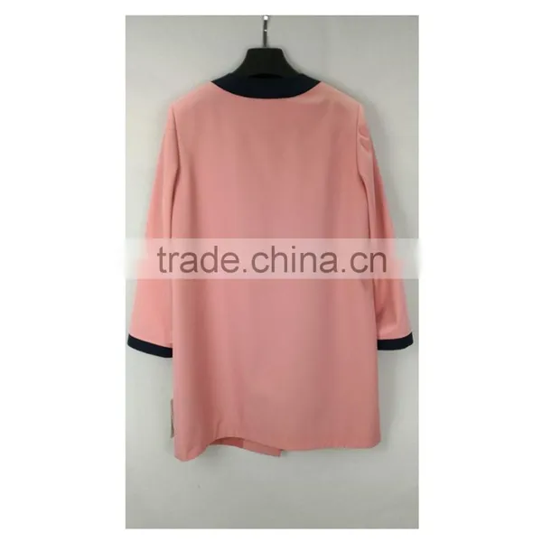 YMYD-7720 New Fashion Spring Autumn Women Trench Coat Long Outwear Plus Size Waist Clothing Factories In China Women Spring Coat photo-4