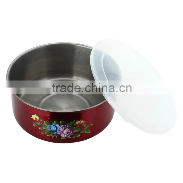 Factory Indan Kitcheware Colorful Stainless Steel Food Containers Set With Lid photo-6