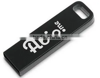 Black Metal Pendrive 1Gb With White Logo Imprint photo-2