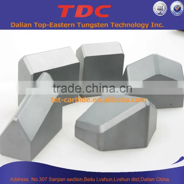 Sintered Tungsten Carbide Brazed Tips for Cutting Tools