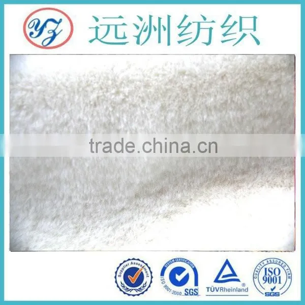 2015new Products High Pile Plush Fabric White Rabbit Fur Coat Fabric photo-4
