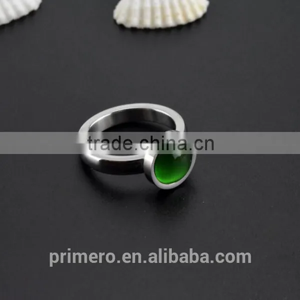 Natural Tiger Eye Stainless Steel Opal Stone Finger Ring Women Ring Bijoux Fashion photo-4