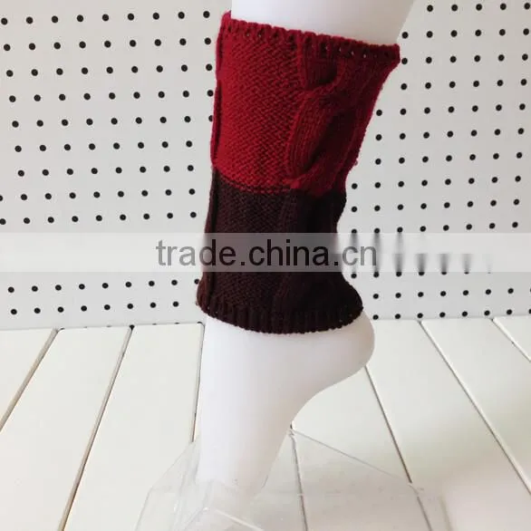 Trendy 2015 Winter Women Hand Knitted Boot Cuffs Cable Knit Leg Warmers photo-6