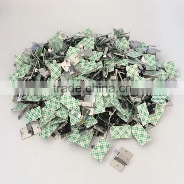 Best popular 3M adhesive Car Charger Metal Cable Clip for wire line in diameter 2-7mm or 5-12mm