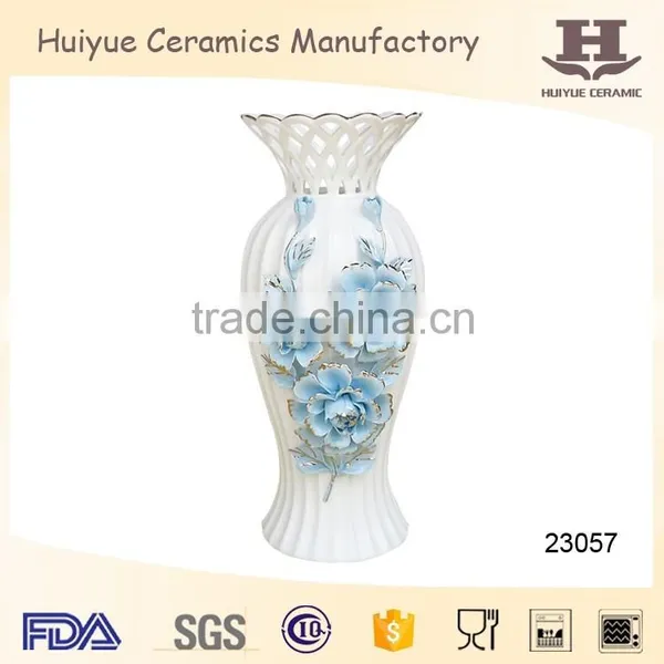Ceramic Hand Craft Vase, Ceramic Tablle Centerpiece photo-3