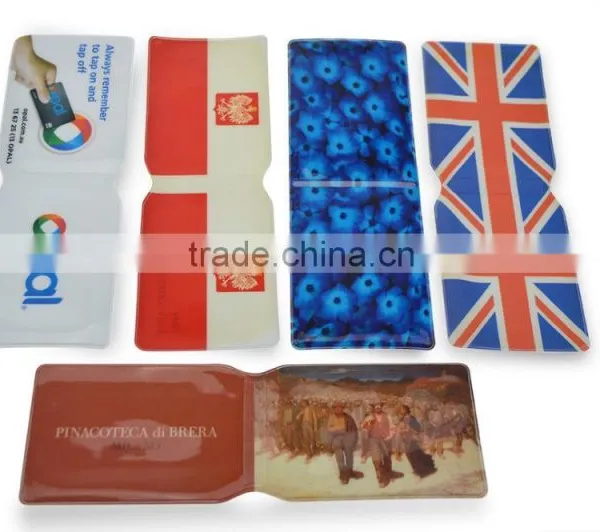 Cheap Transparent PVC Plastic Business Folding Card Holder Wholesale photo-4