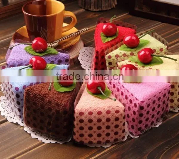 Wholesale Soft Cotton Lovely Tiramisu Cake Towels Party Gifts Wedding Favors Towel photo-4