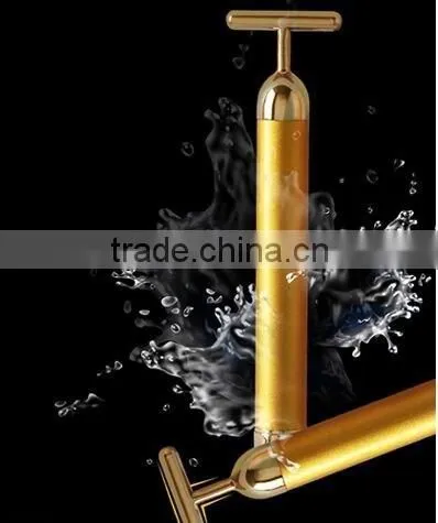 Home Use Handle 24K Gold Energy Beauty Bar Facial Lifting Massager Beauty Equipment photo-2