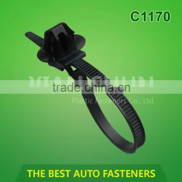 Auto Plastic Wire Clip / Automotive Cable Ties / Strap Cable Tie
