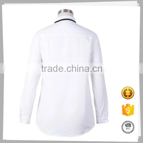 2016 New Fashion Design Professional Manufacture Adult Long Sleeve Blouse photo-2
