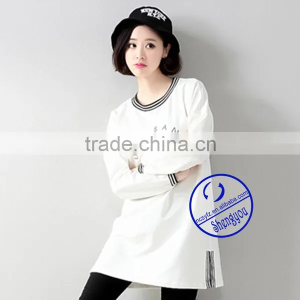 2015 China Supplier Custom Women Longline T-shirt Wholesale photo-2