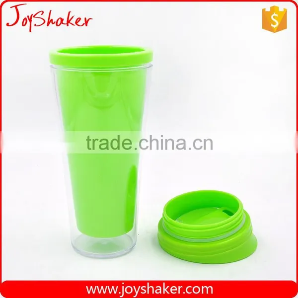 BPA Free Double Wall Custom Plastic Bottle, Soft Plastic Drinking Bottle 13oz photo-2