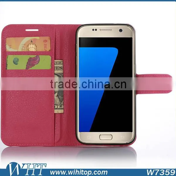Flip Leather Case for Samsung S7, Mobile Phone Wallet Case for S7 photo-3