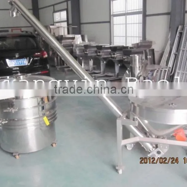 Stainless Steel Screw Feeding Conveyor With Safety Net photo-3