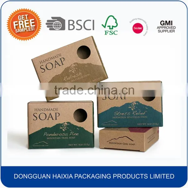 Luxury Custom Design Craft Paper Soap Packaging Box photo-2