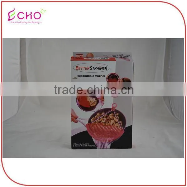Collapsible Cooking Utensil POM&Silicone Food Grade Strainer/Colander photo-6