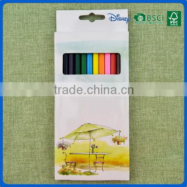 2016 Hot Sale Customized School Hexagonal 7 Inch 12 Colors Pencil Into Paper Box for Art photo-3