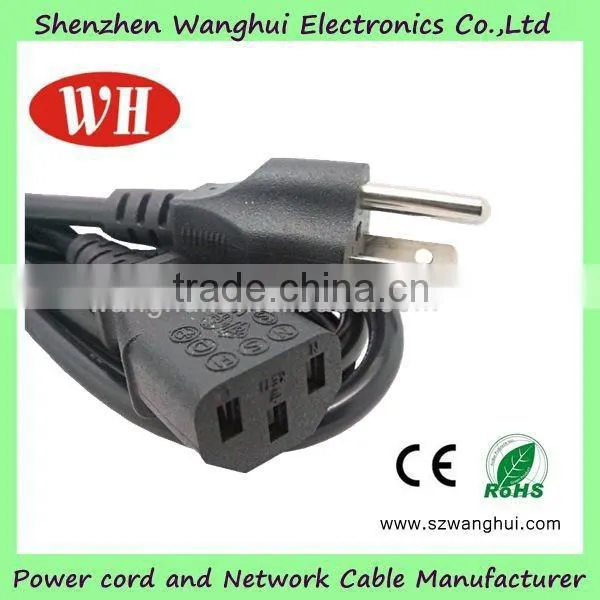 American / Canada AC Power Cord 3 Pins ac Power Cord photo-2