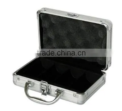 11.5g 100 Pcs Poker Set Casino Set in Slivery Aluminium Case for Game photo-3