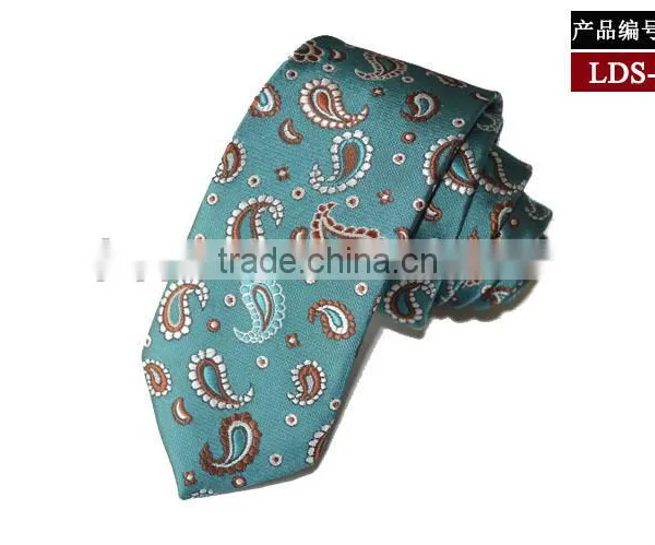 Men's Woven Jaquard Paisley Pattern Neck Tie photo-3