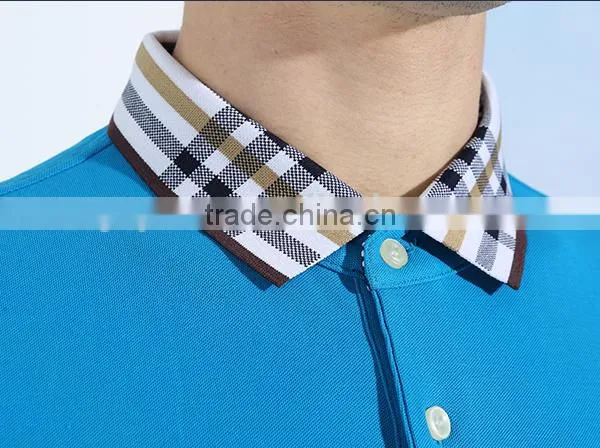 Men's Latest Golf Casual Business Plaid Neck Cotton Short Sleeve POLO Shirt photo-4
