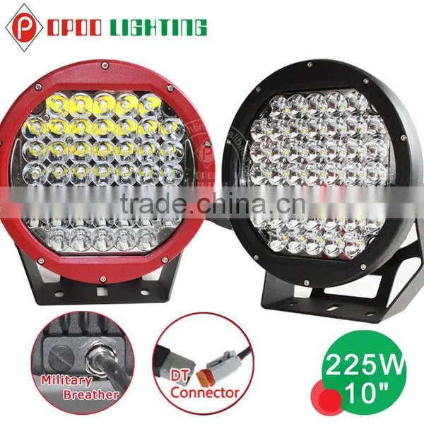 10 Inch 225w Led Round Driving Light Spot/flood Cover, Offroad 4x4 ATV Truck 225w Led Driving Light Quality Choice photo-2