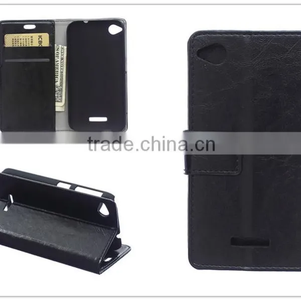 Wholesale Color Crazy Horse pu Lether Case for Htc 320/526/728/828/one A9 Support Adjustable Stand Function Wallet Case photo-4