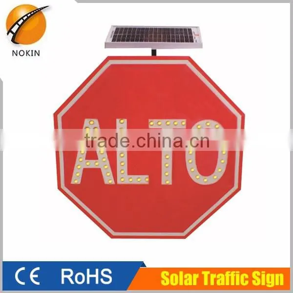 Road Safety Warning Signs Solar Power Led Warning Light photo-4