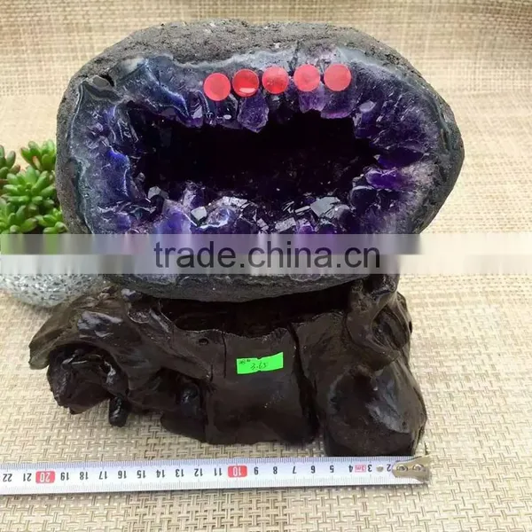 High Quality Brazil Amethyst Geodes Natural Quartz Crystal Geodes photo-5