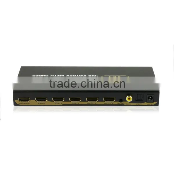 Protech Professional Audio Video 4x2 Hdmi Matrix for Conference System With Audio photo-3