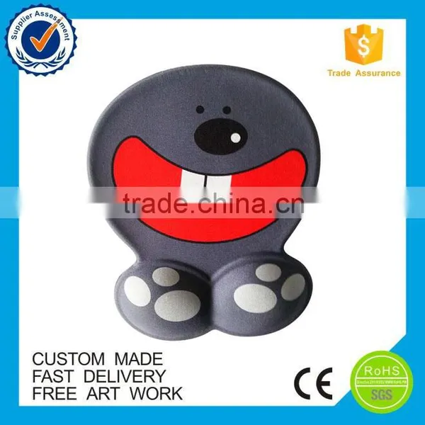 No Minimum High Quality Custom Cartoon Logo Wrist Mouse Pad photo-2