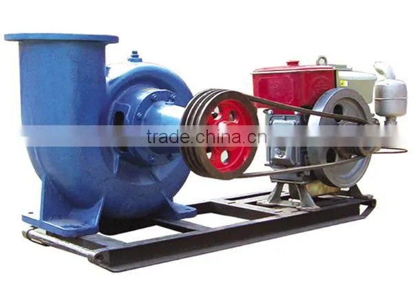Mixed Flow Pump Set With Diesel Engine, Different Capacity, With Base Frame